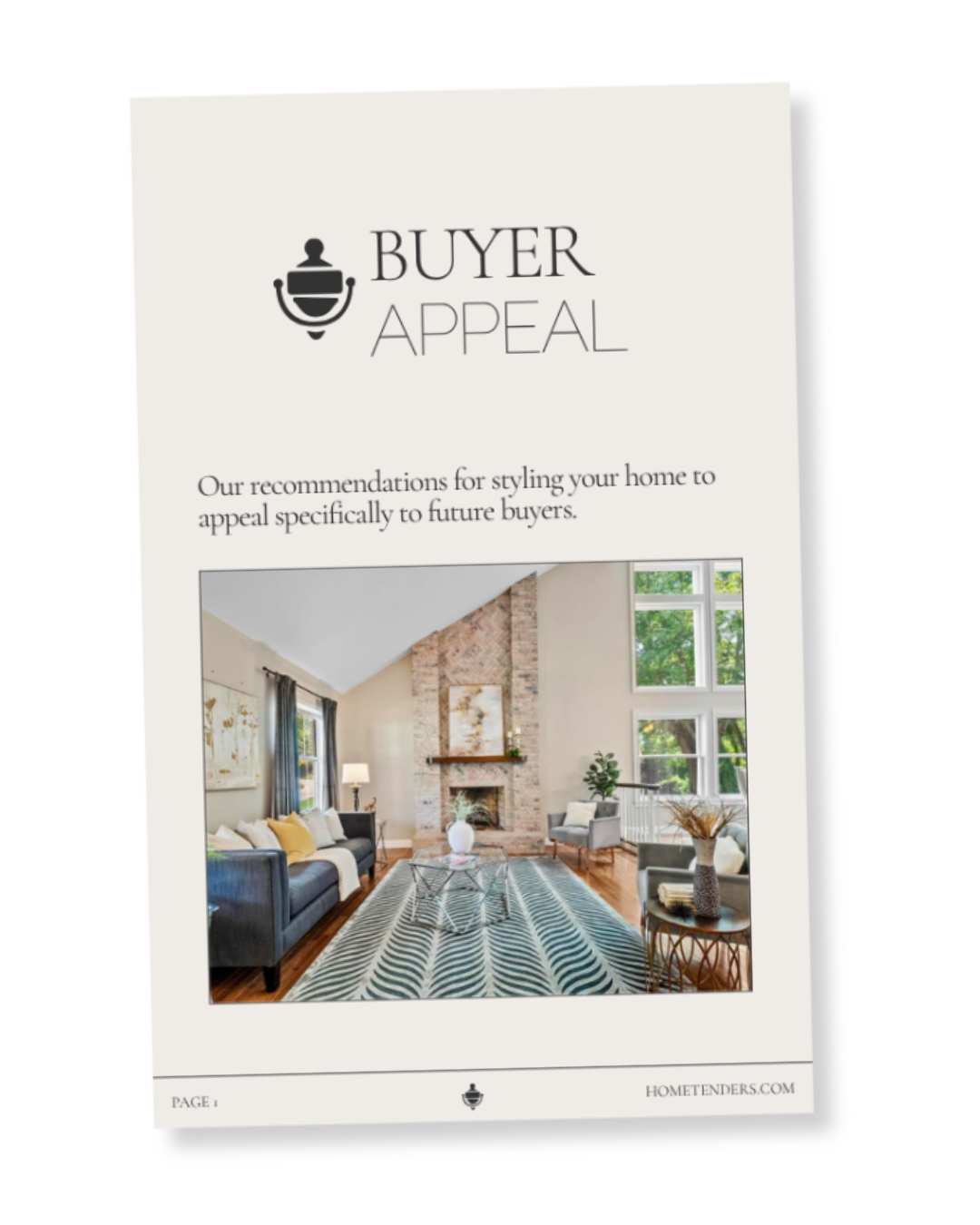 Buyer Appeal Guide ebook - Hometenders Home Staging + Design
